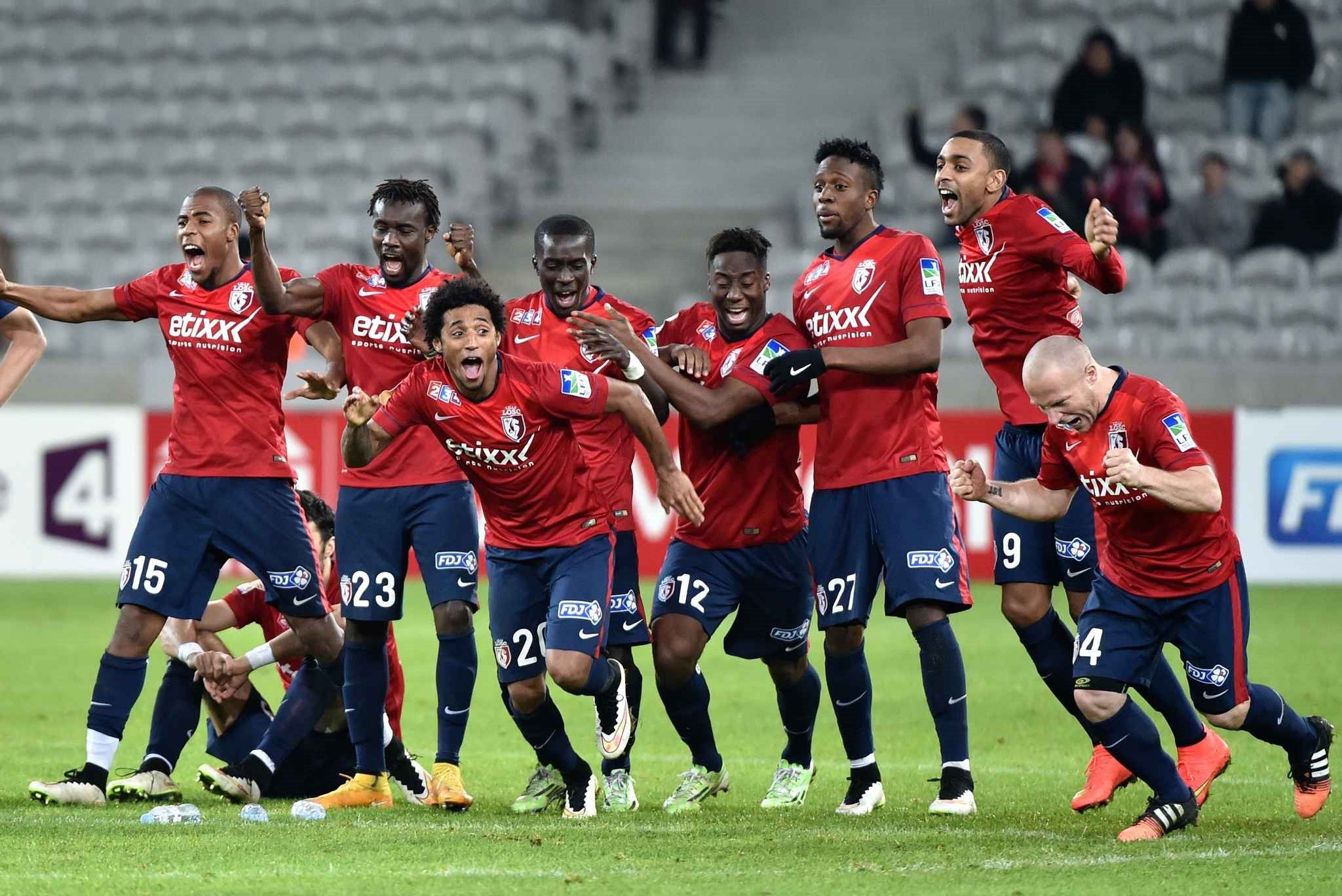 Pertandingan antara Lille dan Montpellier